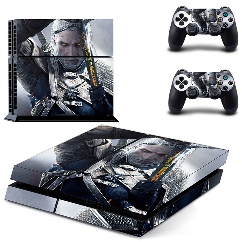 Новый Ведьмак 3 Дикая наклейка Охота наклейки кожи для Playstation 4 PS4 консоли и 2 шт