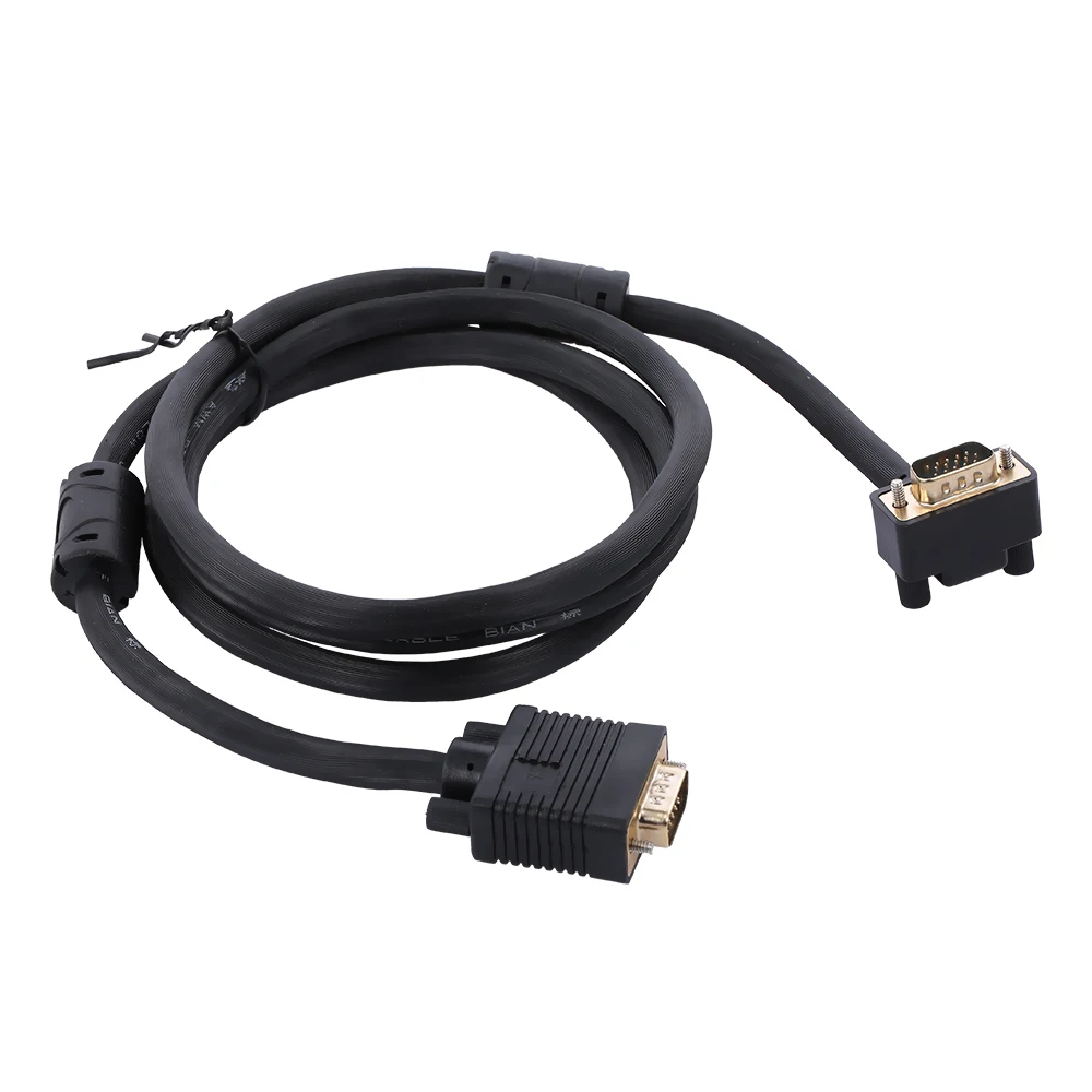 Кабель для видеопроектора VGA 3 + 9 кабель монитора проектора 15pin штырь Угловой 90