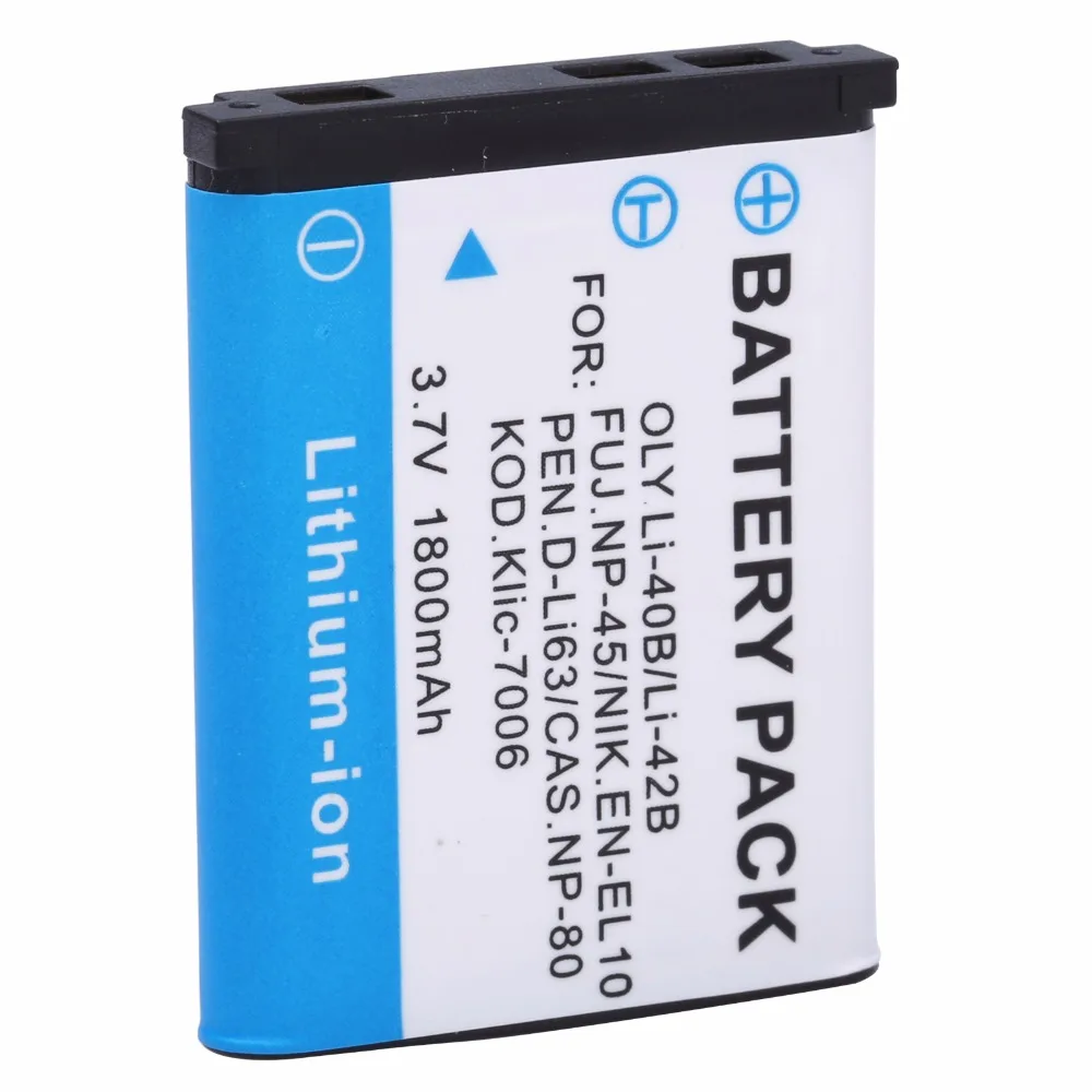 Probty 5 шт. LI-42B Li-40B LI42B Li ion аккумулятор 42B 40B батареи для цифровой камеры Olympus D-630 D-720