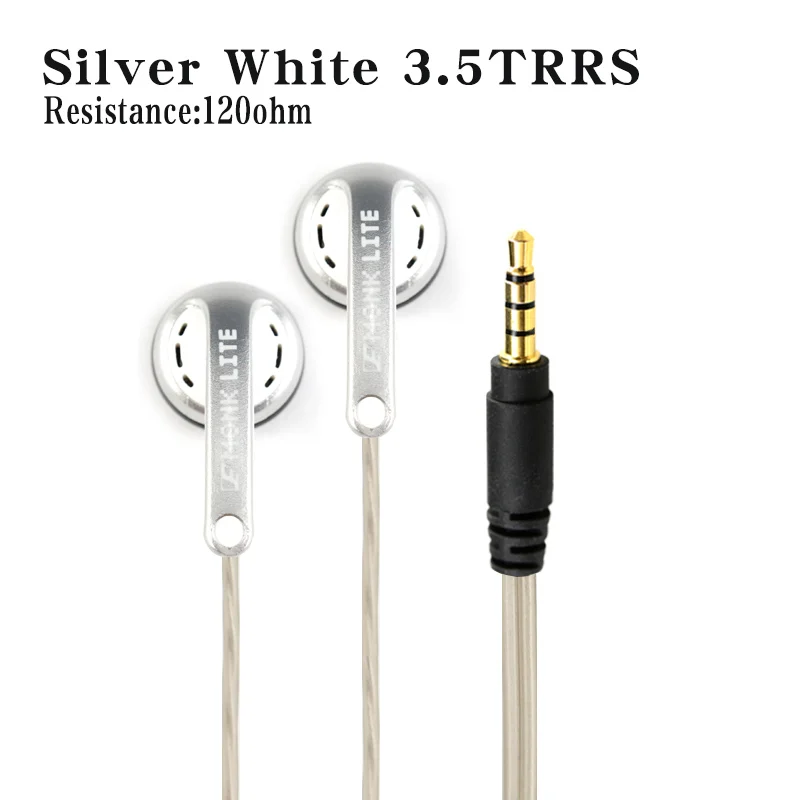 Silver White 3.5 SPC Venture Electronics VE Monk Lite наушники Hifi для мобильного телефона - Цвет: Silver White 3.5 SPC