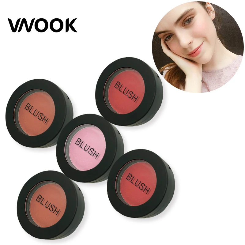 Длительный увлажняющий красный матовый Румяна Пудра Naked Palette персик Макияж