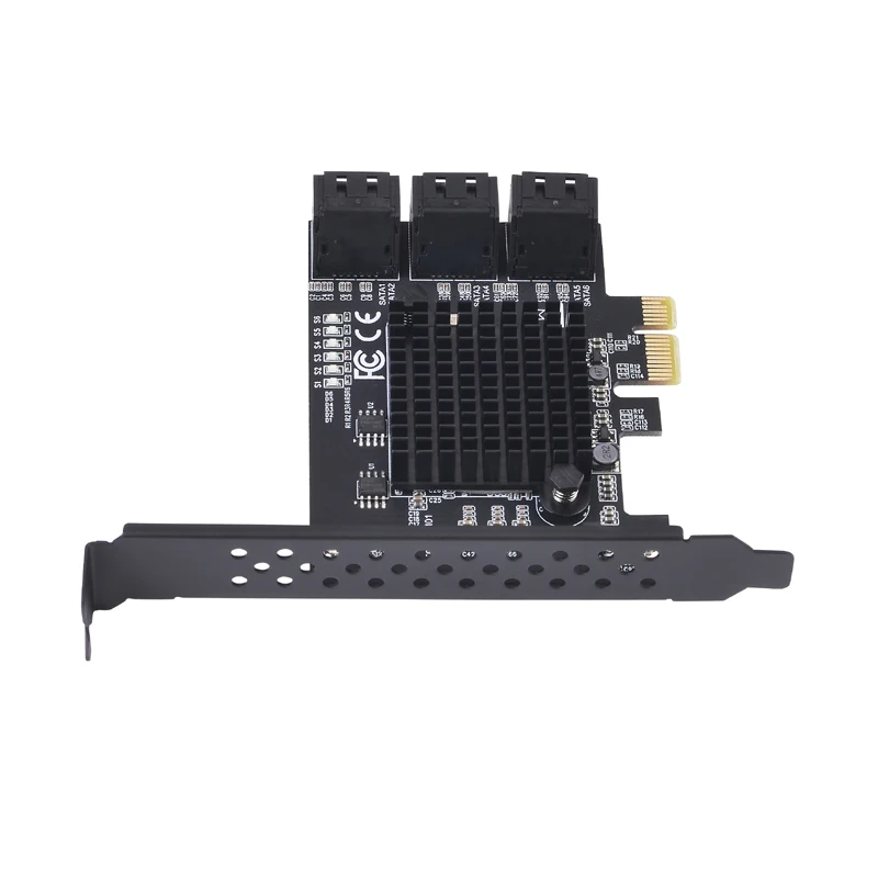 Новая плата расширения PCI E/PCIE SATA Express 3 PCIE на 0 6 портовая карта SATA3 X1 с