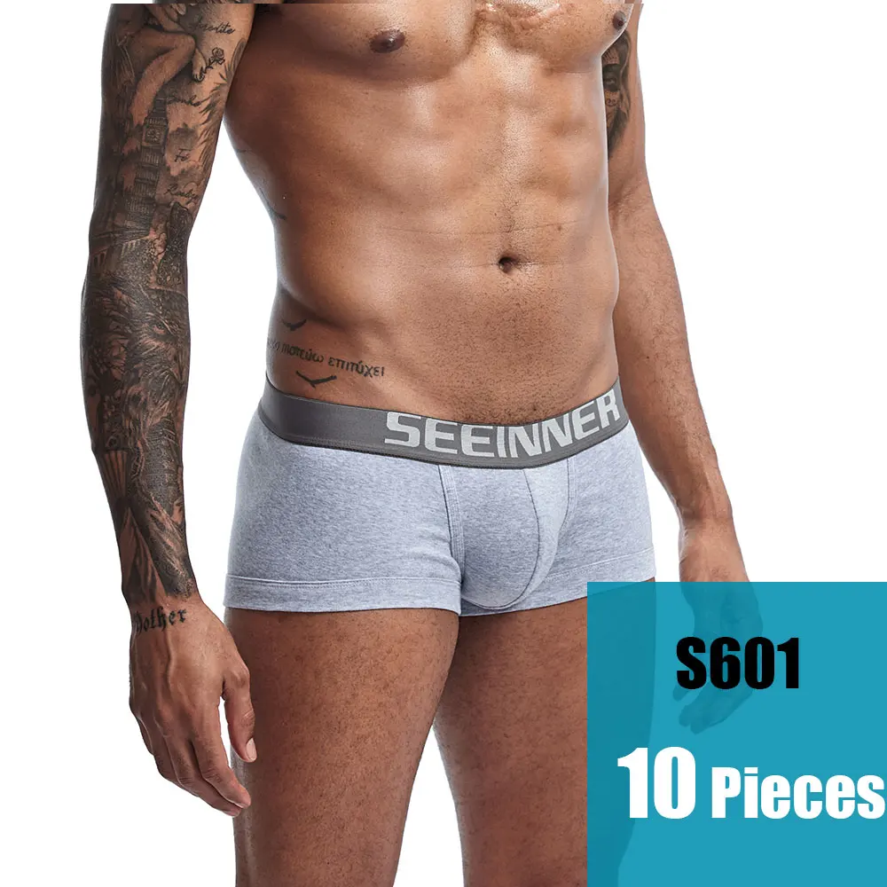 Whole Sale Brand Men's Fashion cotton underwear Sexy Low waist short trunk boxers Underpants Cheap undershort