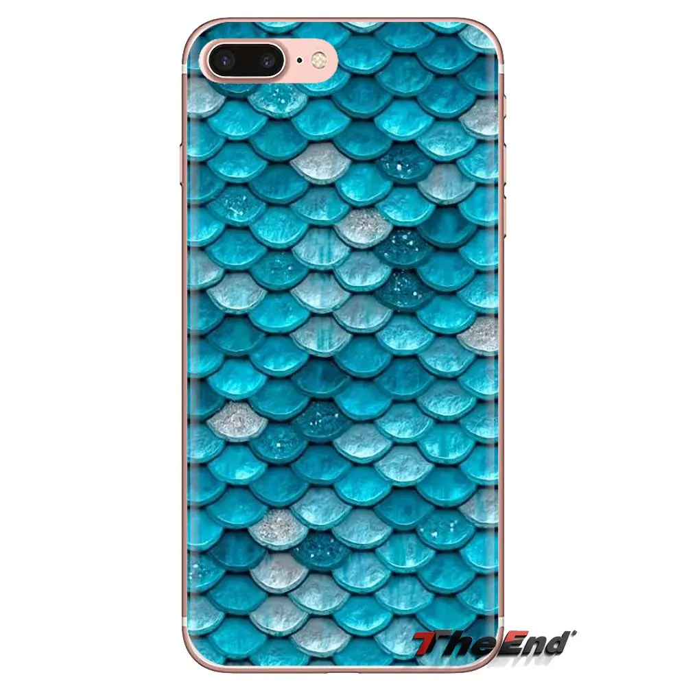 light turquoise sparkling scales TPU Shell Cover For Huawei G7 G8 P7 P8 P9 P10 P20 P30 Lite Mini Pro P Smart Plus 2017 2018 2019 |