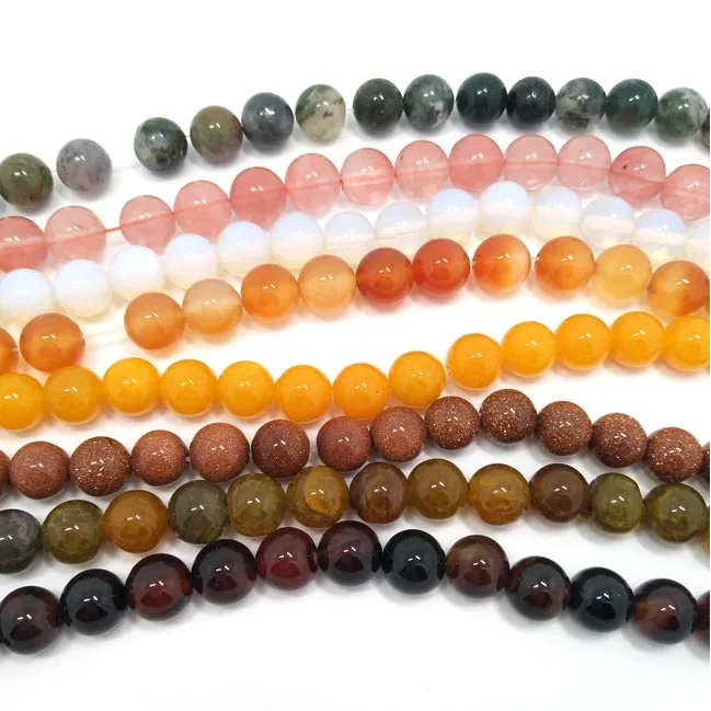 Бесплатная доставка 10 мм смешанные цвета 300 шт каменные бусины оптом круглые для