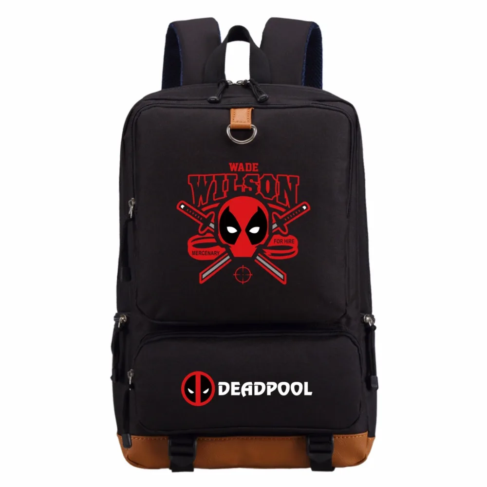 Рюкзак WISHOT Deadpool сумка через плечо для подростков дорожный рюкзак школьный