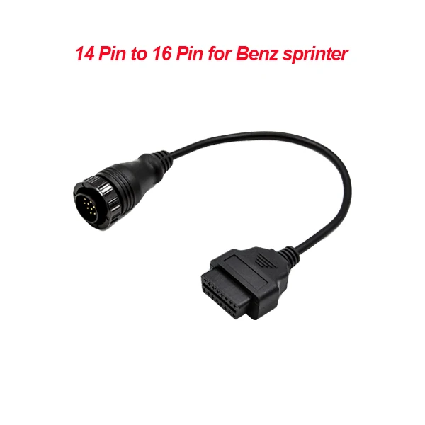 for benz Высококачественный OBD/OBD2 разъем для G-M 12 PIN адаптер для 16 Pin диагностический инструмент кабель 12 PIN до 16 Pin OBDII кабель - Цвет: for benz