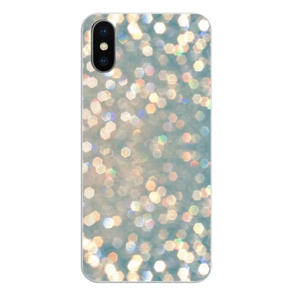Pastel Purple Sparkle Glitter Artwork For iPod Touch iPhone 4 4S 5 5S 5C SE 6 6S 7 8 X XR XS Plus MAX Soft Transparent Skin Case |