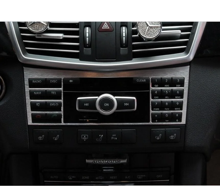 Центральной консоли Кнопка регулировки Рамки крышка отделка 3 шт. для Mercedes Benz E Class