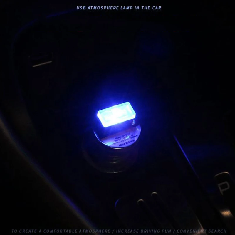 SRXTZM Автомобильный USB светодиодный декоративный светильник аварийное освещение