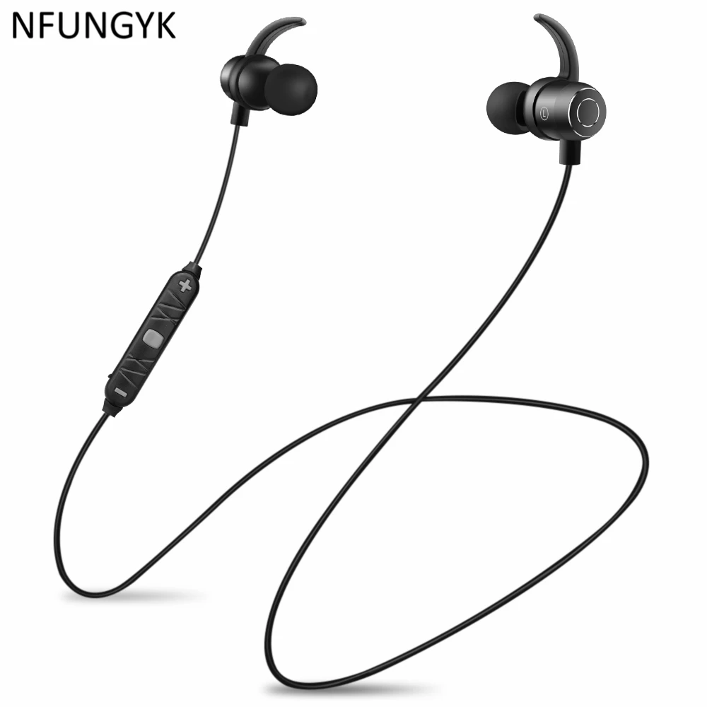 NFUNGYK-08 Bluetooth наушники с сильным басом Беспроводные спортивные для iphone xiaomi