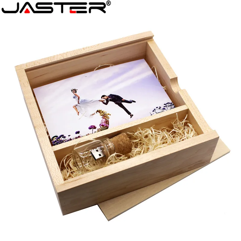 JASTER 180*180*60 мм фотоальбом деревянный USB + коробка usb флеш накопитель карта памяти