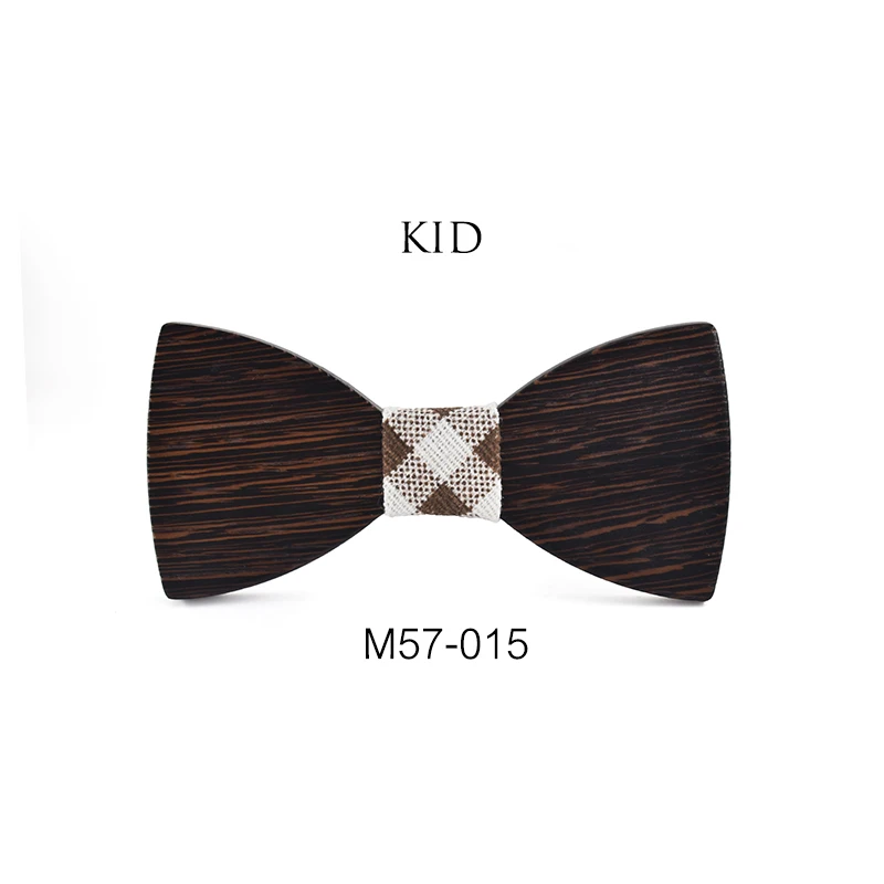 Детский деревянный галстук бабочка маленький размер для мальчиков Школьный
