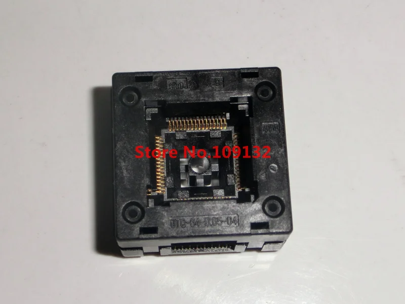 QFP64 OTQ 64 0.65 04 QFP IC тестовый ожоговый разъем Enplas шаг 0 65 мм|ic socket|pitchic |