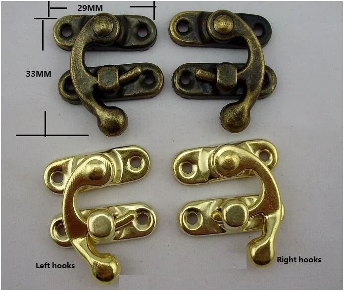 100 шт./лот аксессуары для темных кнопок деревянная коробка Пряжка замок Коробка