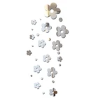 Новые настенные наклейки, современные акриловые зеркальные наклейки, настенные наклейки