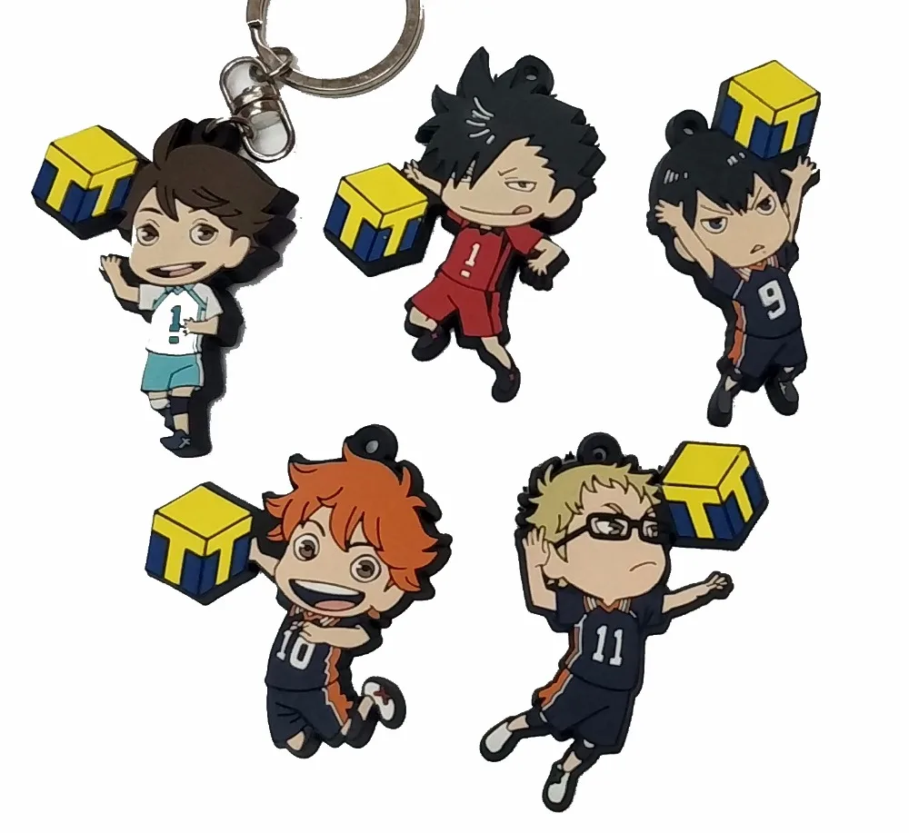 Кошмарным аниме брелок Oikawa Tooru Kozume Kenma Kuroo Tendo Сатори Koutarou Хината каучуковый
