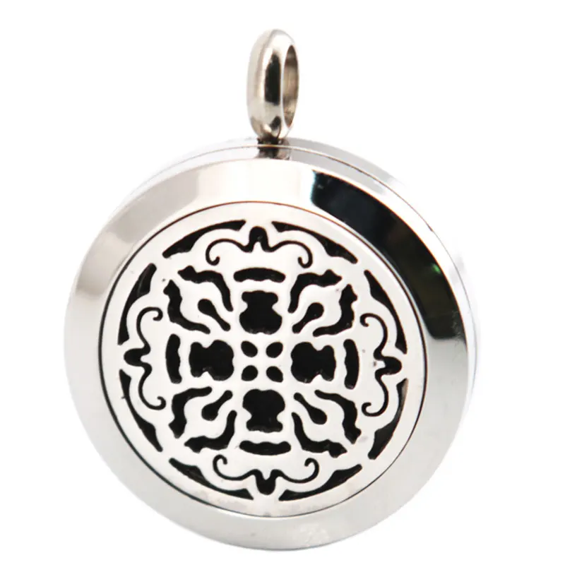 Подсолнух 25 мм Ароматерапия Эфирные масла из нержавеющей стали ожерелье с