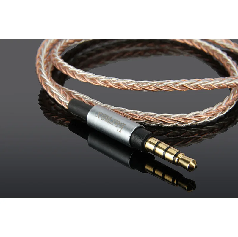 Earmax OCC серебрение кабель для наушников 3 5 мм HIFI Обновление Аудио Кабель с разъемом