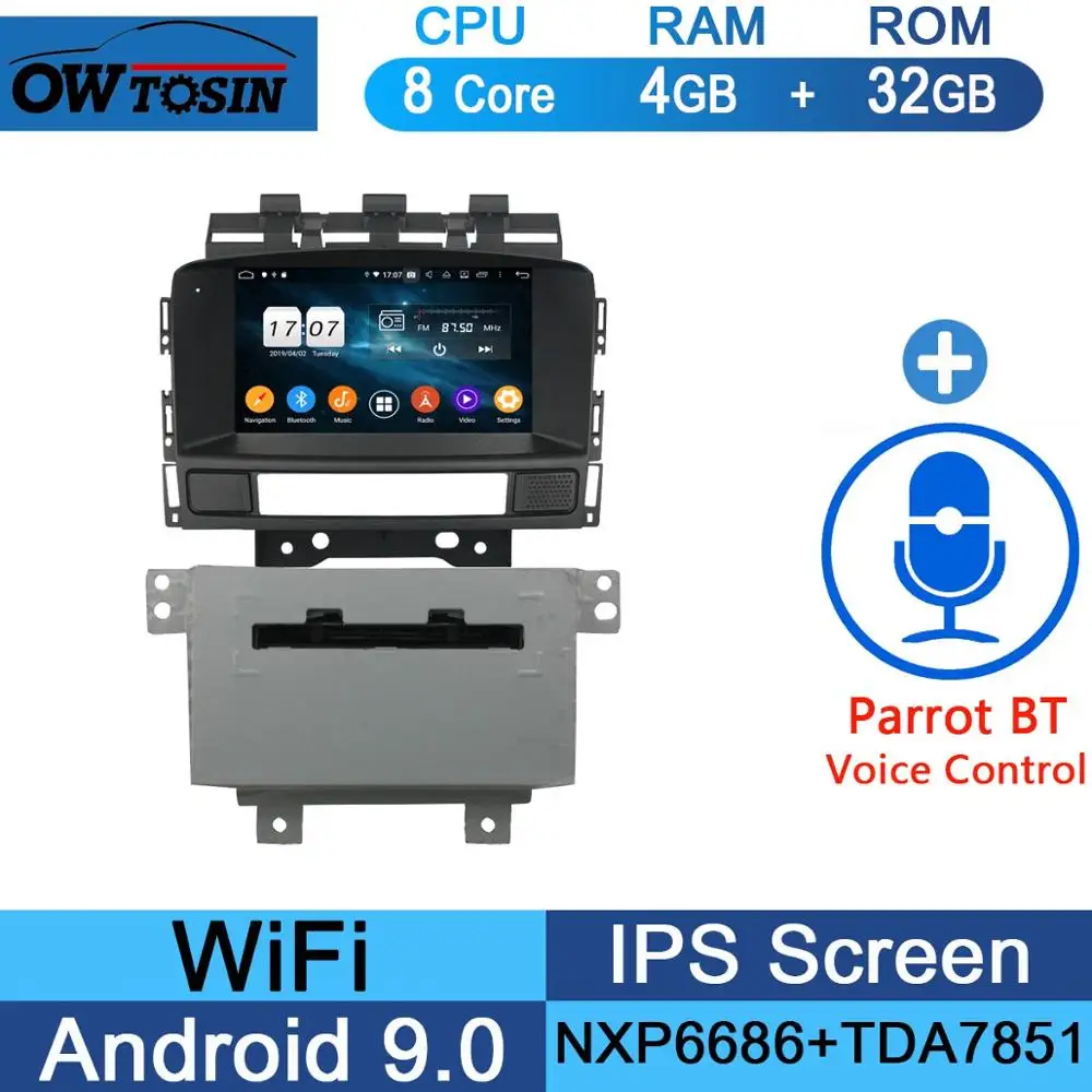 32G Parrot BT " ips 8Core 4G Оперативная память+ 64G Встроенная память Android 9,0 Автомобильный DVD Радио gps для Защитные чехлы для сидений, сшитые специально для Opel Astra J 2010 2011 2012 2013 DSP CarPlay попугай BT стерео Adas - Color: 32G Parrot BT