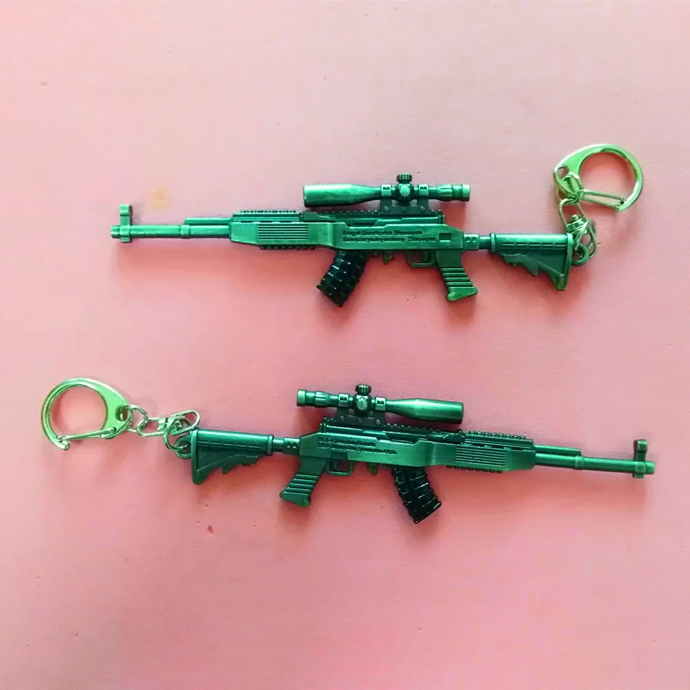 SKS 300 шт. 12 см PUBG игра CS брелки 98 K, UMP9, M4, AWM брелок в виде меча пистолет модельный брелок в форме оружия подвеска подарки - Цвет: SKS