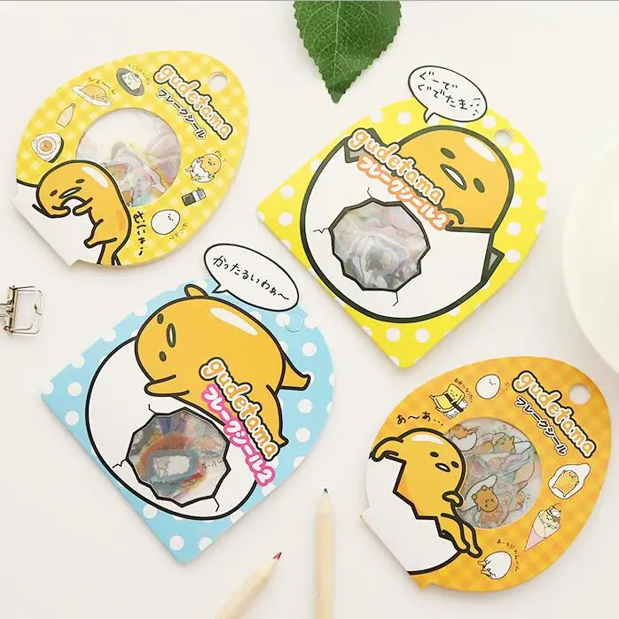 60 шт./упак. наклейки Sanrio Gudetama для ленивых яиц герметичные дневника декоративные