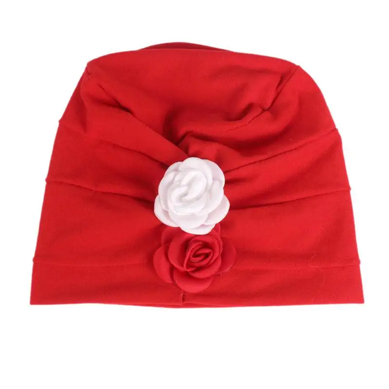 2018 Kids Girls Children Cotton Head Caps Flowers Baby Hat Bonnet Fashion Hair Band New |