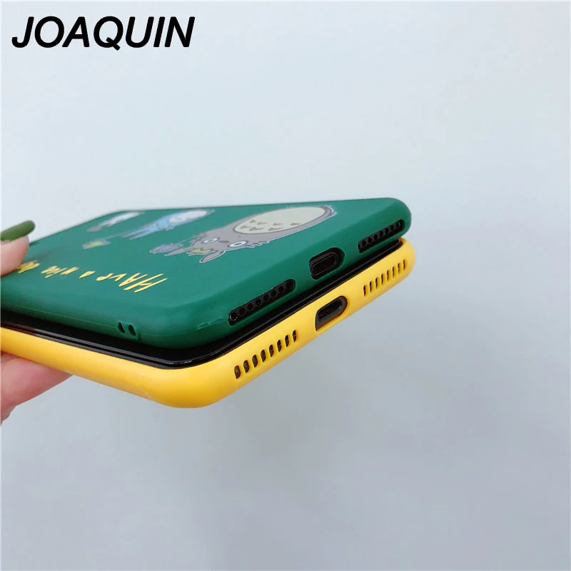 Чехол для телефона аниме Мой сосед Тоторо iPhone 7 чехол 8Plus X 7Plus XS Max XR мягкий из ТПУ с