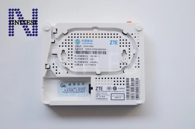 ZTE GPON ONU ZXHN F603 с 2 портами lan + 1 голосовым портом протоколами SIP английским