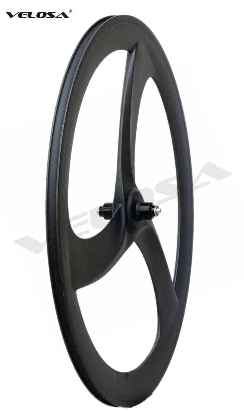 Углеродное колесо Tri Speck/3 spoke карбоновое 56 мм для