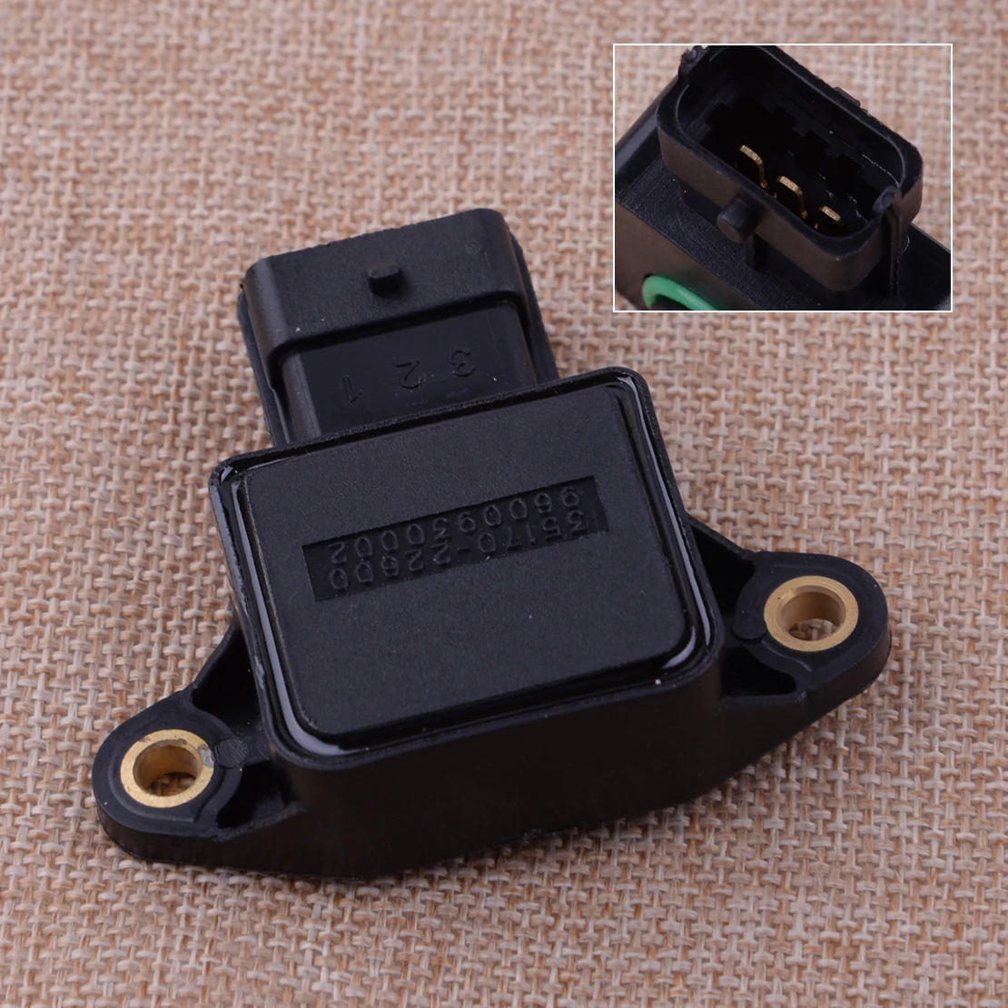 

CITALL 35170-22600 Black Plastic Car Throttle Position Sensor For Hyundai Accent Elantra Tiburon Tucson Kia Spectra Sportage