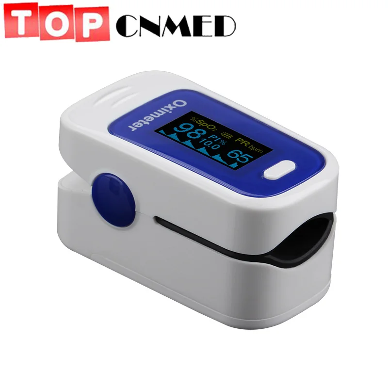 TOPCNMED 3 Параметры 4 цвета настройки сигнализации оксиметр SPO2 PR перфузия индекс пальца Пульсоксиметр крови кислородом SpO2 - Цвет: blue
