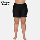 Женские плавки с завышенной талией charmleak, женское брифы, однотонное бикини, плавки с разрезом