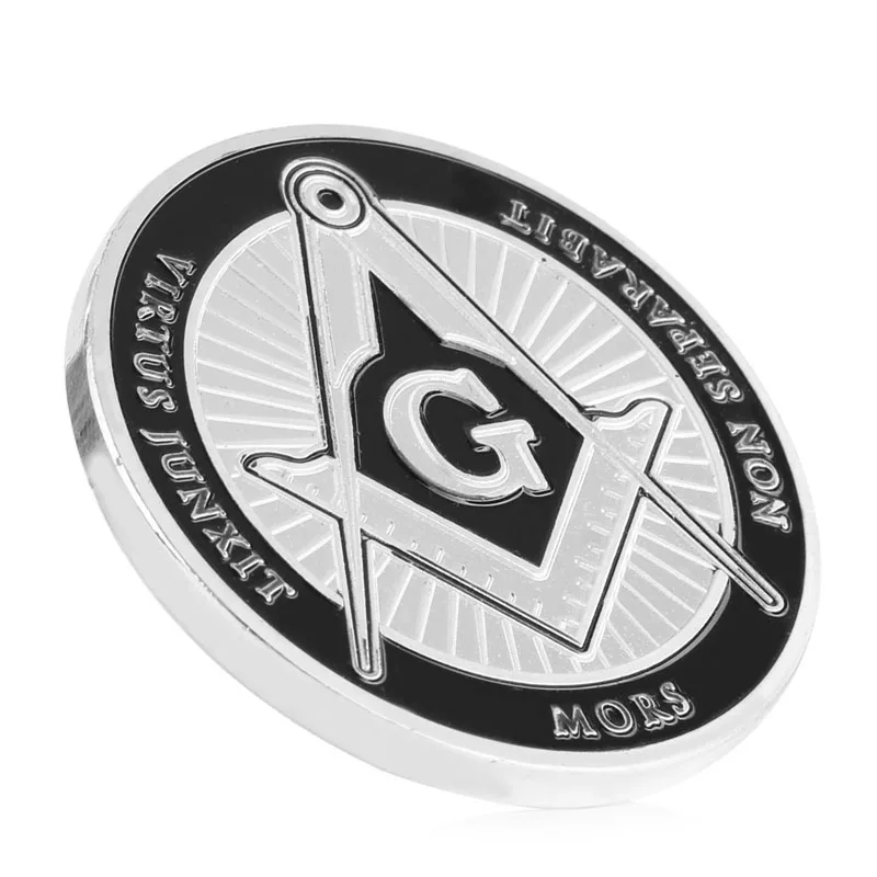 Памятные монеты масонская пирамида для глаз нераздельный вызов|challenger|challenge coin |