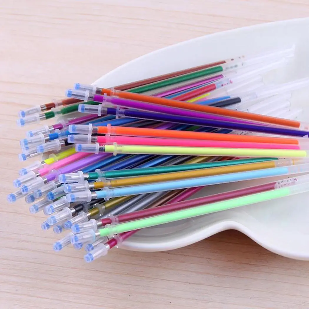 0 8 мм Сменные многоцветные чернила стержни для ручек письма 48 шт./упак. офисные