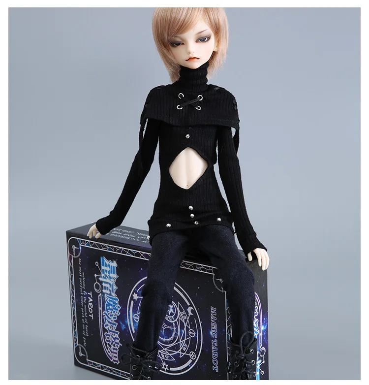 BJD одежда 1/4 Кукла тело для MSD мальчик черное платье для DC Хью аксессуары для игрушечной куклы