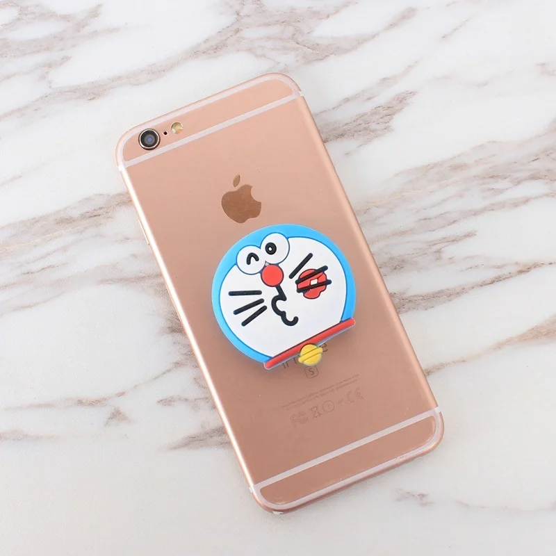 Мода мультфильм мягкий силиконовый стрейч держатель телефона расширение