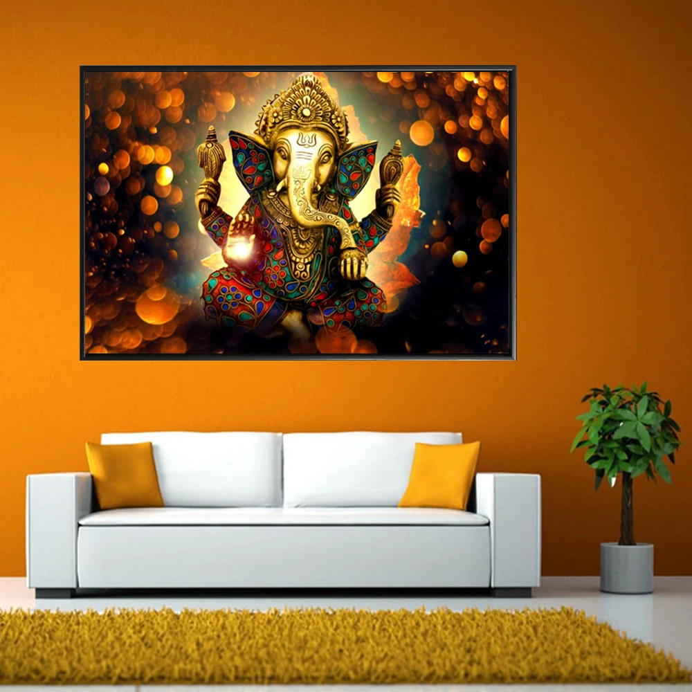 Ganesha боги холст картины для гостиной индуистские декоративные дома стены