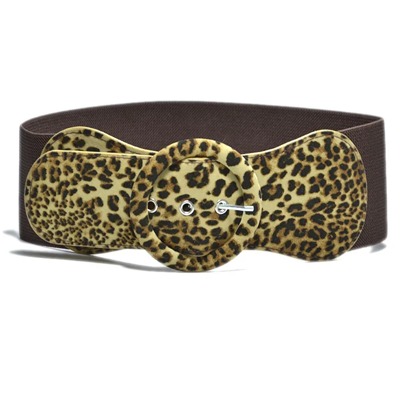 Женский пояс SISHION из замши с эластичной резинкой на талии черный белый
