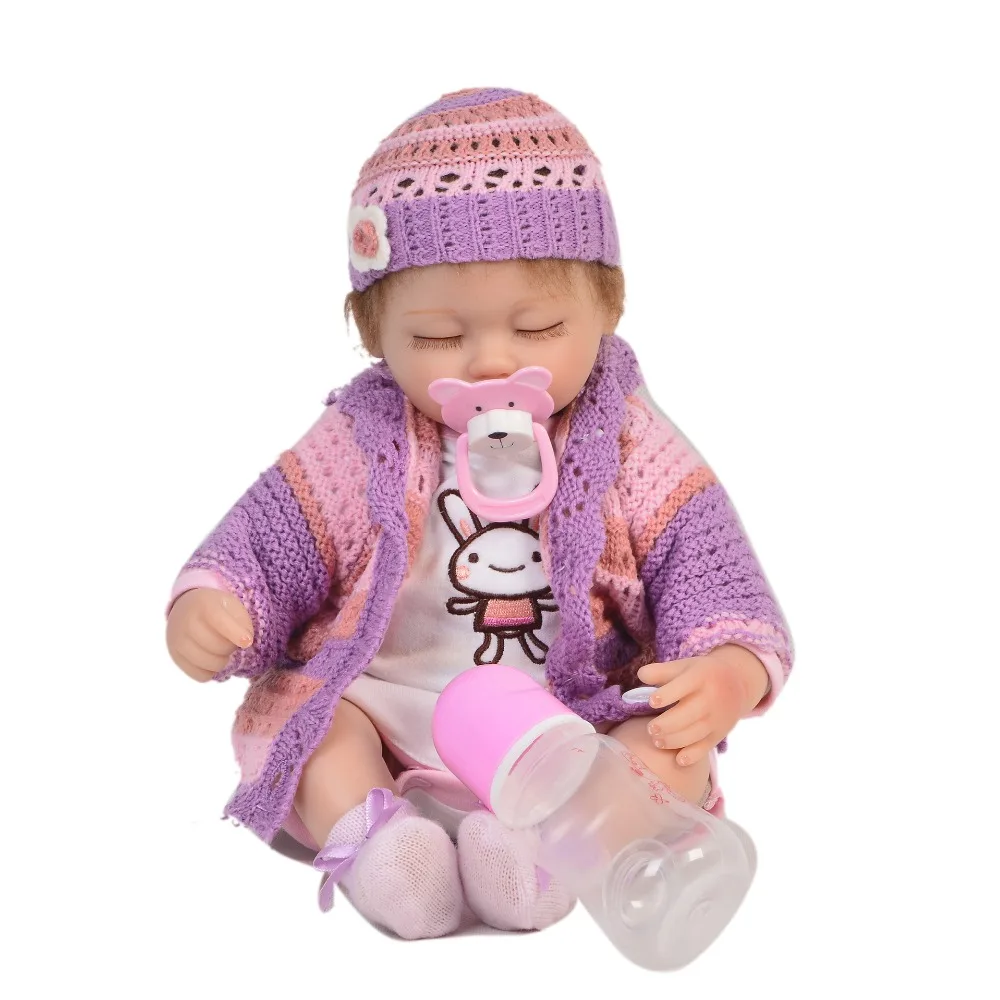 Реалиста спальный 17 дюймов принцессы Reborn Baby Doll силиконовые виниловые куклы