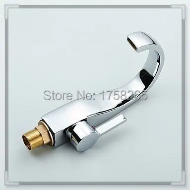Грациозно гусь шея ванная умывальник миксер затычка хромированный полированный