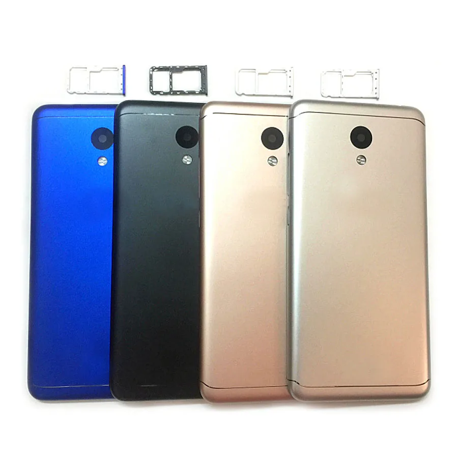 Батарея задняя дверь чехол для MEIZU M6 5,2 дюйма с Мощность кнопки регулировки громкости sim-карты лоток