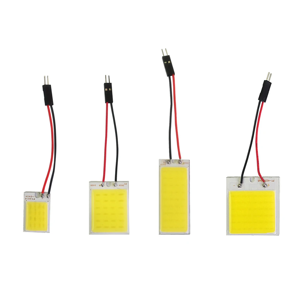 YIJINSHENG 1 шт. T10 C3W C5W C10W BA9S festoon COB LED панель купольная лампа для салона автомобиля