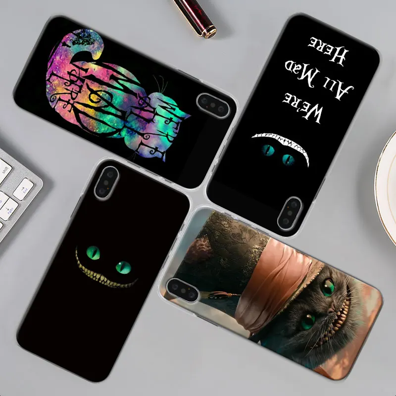 Алиса в стране чудес Чеширский кот чехол для телефона для Apple iPhone X XR 7 8 Plus 6 6s Plus XS MAX 11 Pro Max SE чехол для телефона Coque