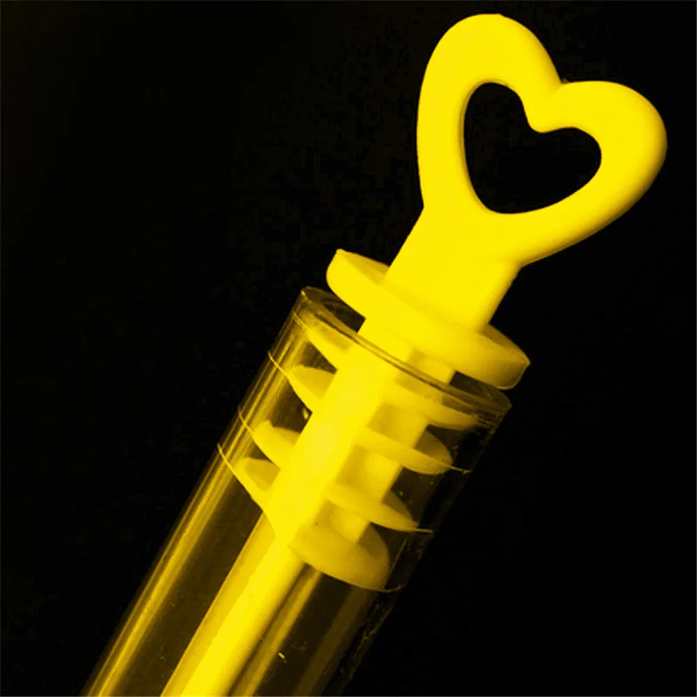 12 шт. желтые пустые бутылки для мыльных пузырей любящее сердце украшения дома