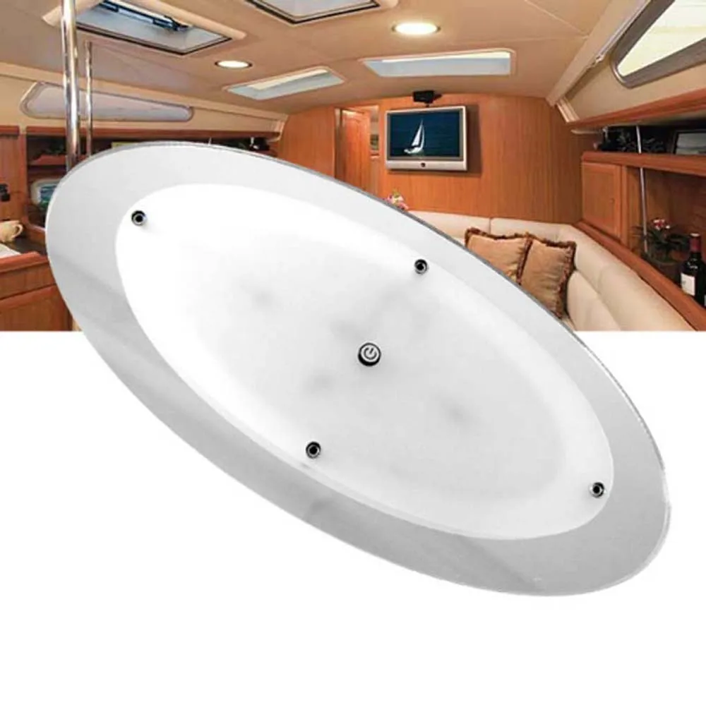 Abajur Lustres De Sala 1200 Lumens Dimmable Dome Light Ambiance Ultra Slim Lamp Caravan/motorhome/rv Roof/dome lighting led