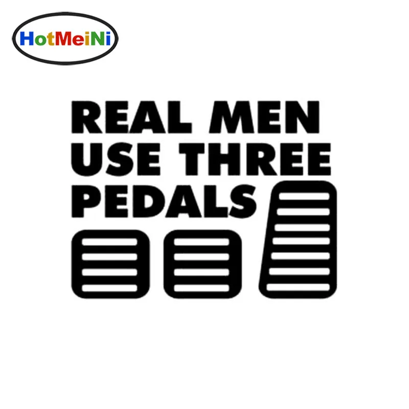 HotMeiNi Car Styling Real Men Use Three Pedals Vinyl Sticker Decal Diesel Turbo Stickers Decals Decoration 15.5CM*11.5CM | Автомобили и