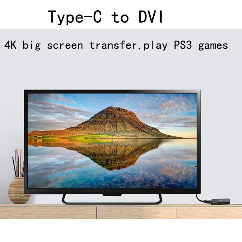 Док станция Fealushon с разъемом типа C HDMI DVI VGA DP хаб для ноутбука Macbook Pro HP DELL Surface Lenovo