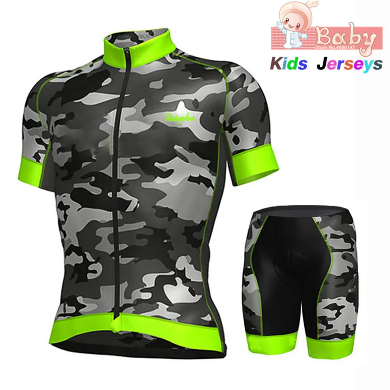 Новая детская одежда Ropa Ciclismo для велоспорта, комплект из дышащего камуфляжного зеленого цвета, летняя быстросохнущая одежда для велоспорта MTB, велосипедная форма