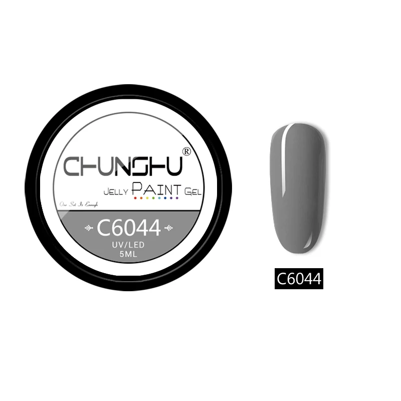 C6044 CHUNSHU 66 цветов УФ-гель для ногтей Желейный Цветной Гель-лак для рисования 5 мл впитывающий лак для ногтей гель для ногтей Дизайн ногтей маникюр DIY - Цвет: C6044